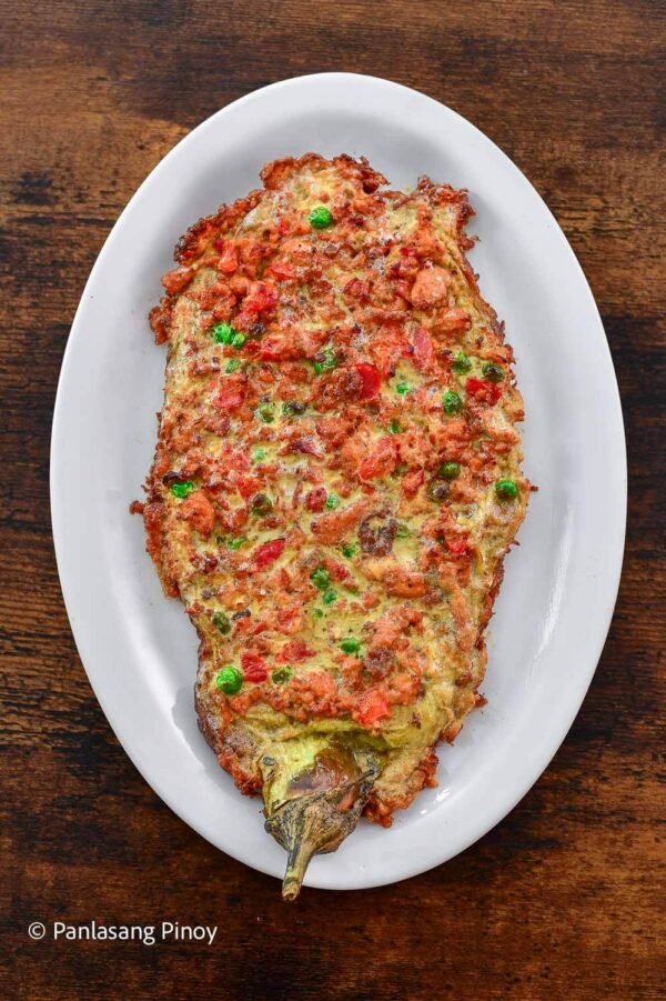 stuffed-eggplant-with-ground-chicken-(relyenong-talong-recipe)